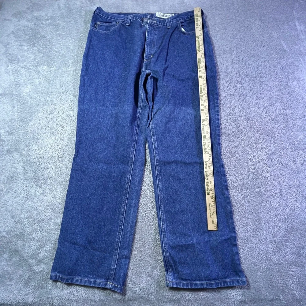 Carhartt Men's 40x30 Flame Resistant FR Work Pant Relaxed Fit Tenorio Tomas Blue
